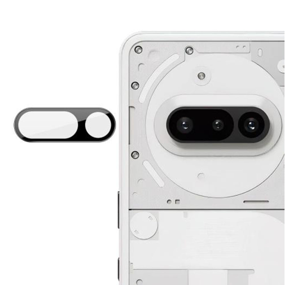 Techsuit Rückkamera-Schutzfolie für Nothing Phone (3a), gehärtetes Glas, schwarz