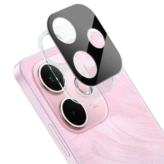 Techsuit Rückkamera-Schutzfolie für Oppo A5 Pro 4G / A5 Pro, gehärtetes Glas, schwarz