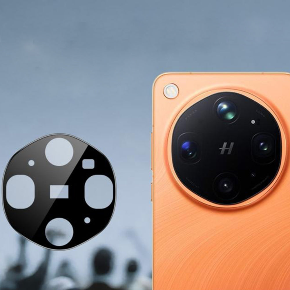 Techsuit Rückkamera-Schutzfolie für Oppo Find X9 Ultra, gehärtetes Glas, schwarz