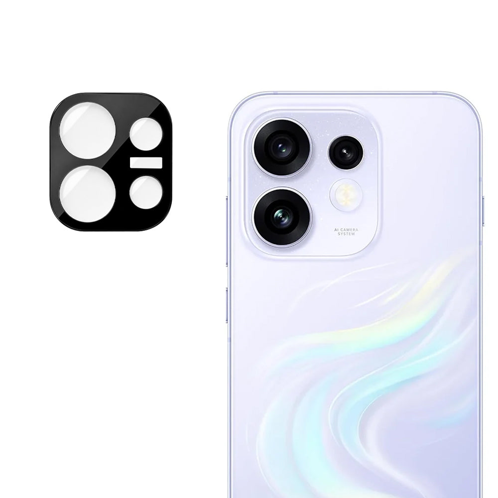 Techsuit Rear Camera Protective Film for Oppo Reno16, Tempered Glass, Black