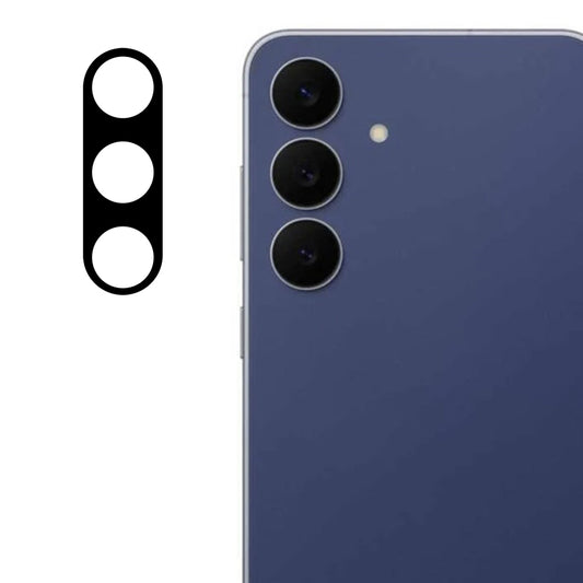 Techsuit Rückkamera-Schutzfolie für Samsung Galaxy S25 FE, gehärtetes Glas, schwarz