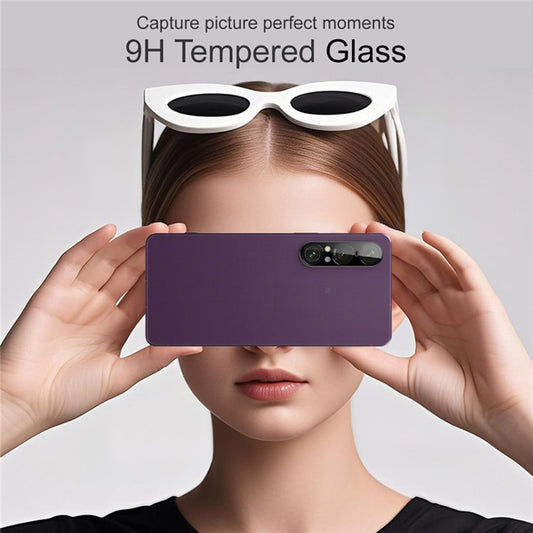Techsuit Rückkamera-Schutzfolie für Sony Xperia 1 VII, gehärtetes Glas, schwarz
