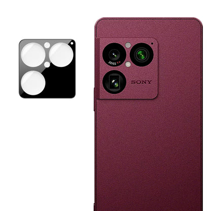 Techsuit Schutzfolie für die Rückkamera des Sony Xperia 1 VIII, gehärtetes Glas, Schwarz