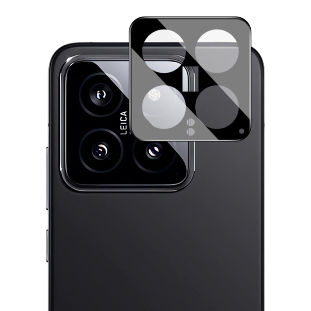 Techsuit Rückkamera-Schutzfolie für Xiaomi 14, gehärtetes Glas, schwarz