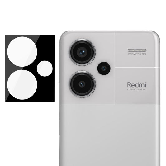 Techsuit Rückkamera-Schutzfolie für Xiaomi Redmi Note 13 Pro+, gehärtetes Glas, schwarz