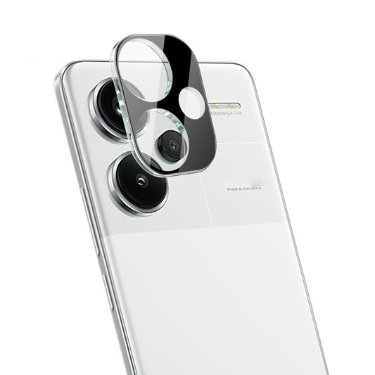 Techsuit Rückkamera-Schutzfolie für Xiaomi Redmi Note 13 Pro+, gehärtetes Glas, schwarz