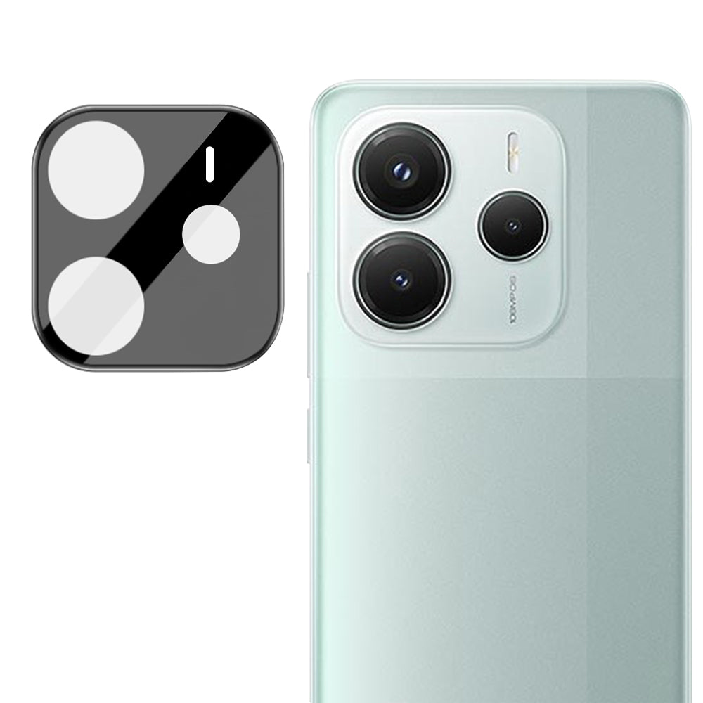 Techsuit Rückkamera-Schutzfolie für Xiaomi Redmi Note 14 5G, gehärtetes Glas, schwarz