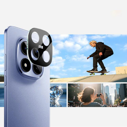 Schutzfolie Techsuit für die Rückkamera des Xiaomi Redmi Note 15 Pro 5G, gehärtetes Glas, Schwarz