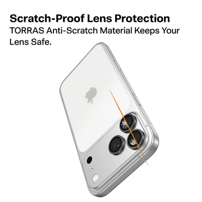 Torras Lensguard Rückkamera-Schutzfolie für Apple iPhone 17 Pro Max / 17 Pro, gehärtetes Glas, Blau