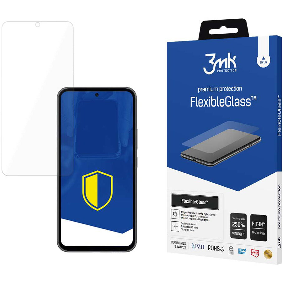 3MK FlexibleGlass Displayschutzfolie für Samsung Galaxy A54 A546, flexibles Glas, Vollkleber