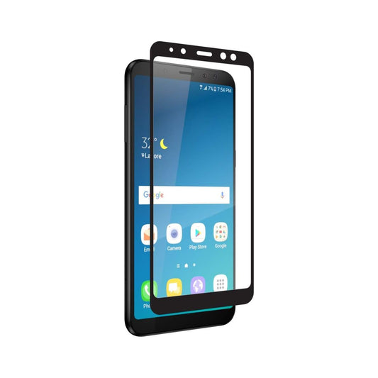 Zagg Glass Curve Displayschutzfolie für Samsung Galaxy A8 A800, sicheres Glas, Vollkleber, Schwarz 200101437