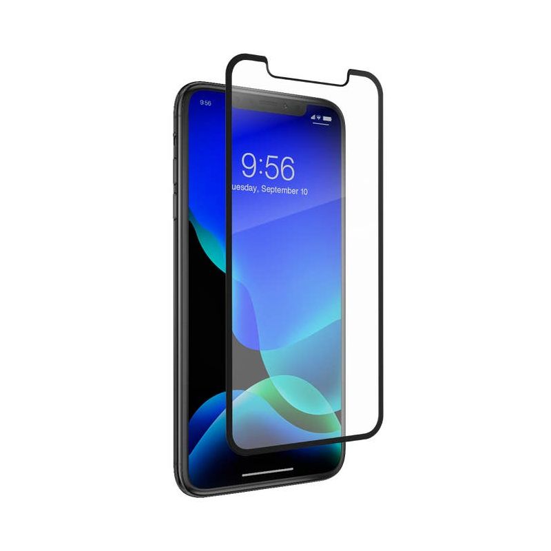 Zagg Glass Elite Edge Displayschutzfolie für Apple iPhone 11 Pro Max / XS Max, sicheres Glas, Vollverklebung, Schwarz 200103879