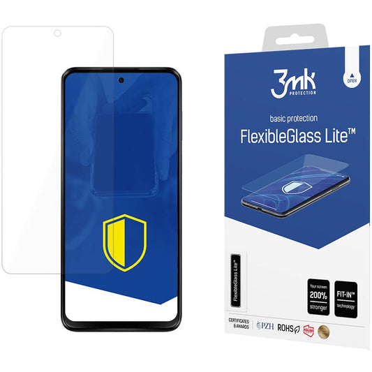 3MK FlexibleGlass Lite Displayschutzfolie für Motorola Moto G13 / G23, flexibles Glas, Vollkleber