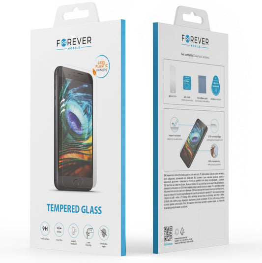 Forever Displayschutzfolie für Honor X7a, sicheres Glas, Vollkleber, 2,5D