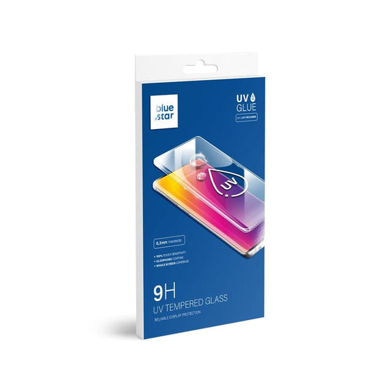 Blue Star Displayschutzfolie für Samsung Galaxy Note 9 N960, Schutzglas, UV-Kleber 