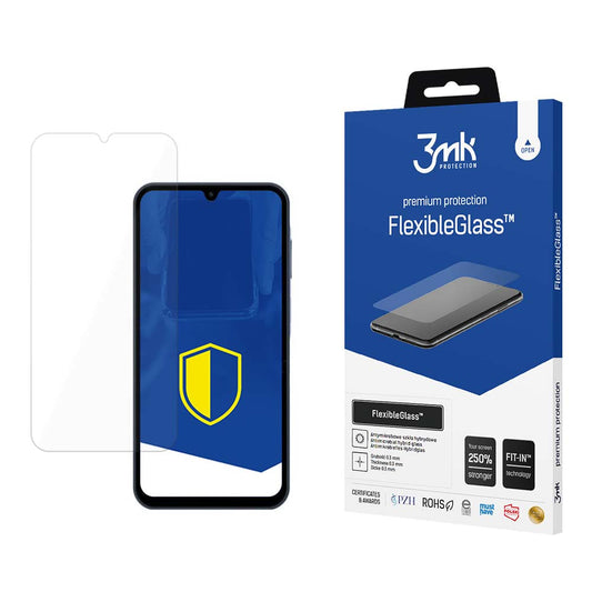 3MK FlexibleGlass Displayschutzfolie für Samsung Galaxy A15 5G A156 / A15 A155 / A25 A256, flexibles Glas, Vollverklebung