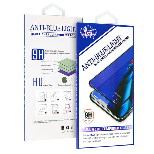 OEM Anti Blue Light Displayschutzfolie für Apple iPhone 11, Glas abgeschirmt, Vollverklebung, schwarz