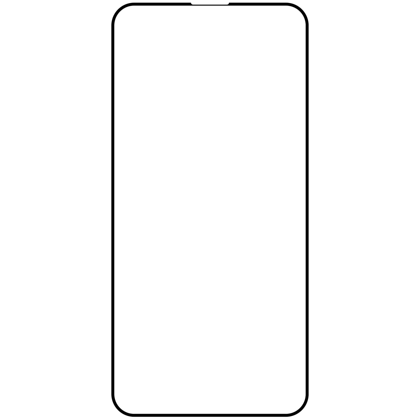 OEM-Displayschutzfolie für Apple iPhone 13 Pro / 13, sicheres Glas, Vollkleber, 21D, Schwarz