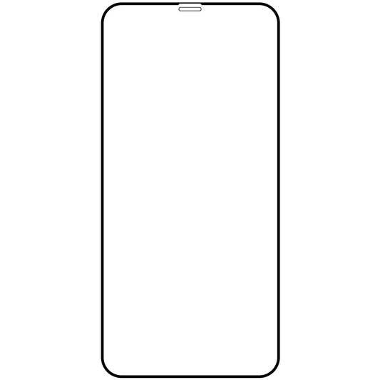 OEM-Displayschutzfolie für Apple iPhone 12 Pro Max, sicheres Glas, Vollkleber, 21D, Schwarz