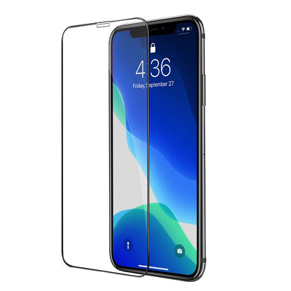 Schutzfolie HOCO für Apple iPhone 11 Pro / XS / X, Gehärtetes Glas, Vollverklebung, Set 25 Stück, Schwarz