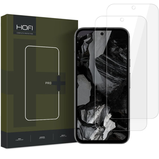 HOFI Glas PRO+ Displayschutzfolie für Google Pixel 9 / 9 Pro, Glas geschützt, Vollverklebung, Set 2 Stück, 2.5D 