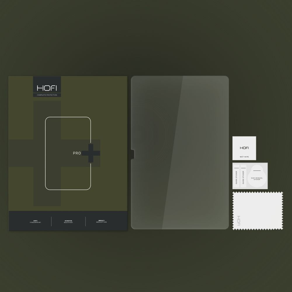 HOFI Glass PRO+ Displayschutzfolie für Samsung Galaxy Tab S10+ / Tab S9+ / Tab S8+ / Tab S7 FE / Tab S7+, Gehärtetes Glas, Vollflächig Klebend