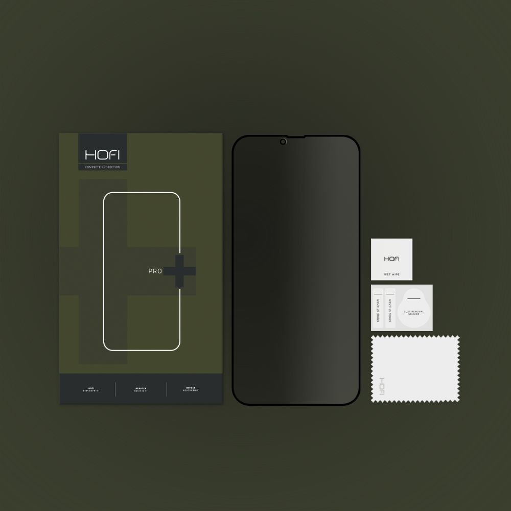 Privacy-Schutzfolie HOFI PRO+ für Apple iPhone 14 Plus / 13 Pro Max, gehärtetes Glas, Full Glue