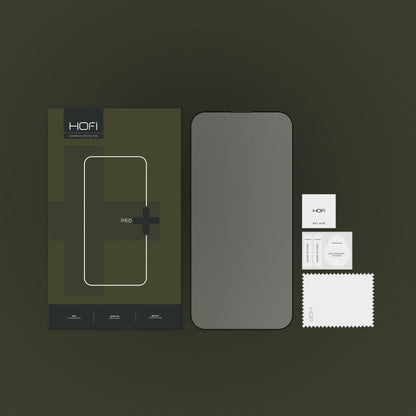 HOFI PRO+ Displayschutzfolie für Apple iPhone 14 Pro, gehärtetes Glas, Full Glue, Schwarz