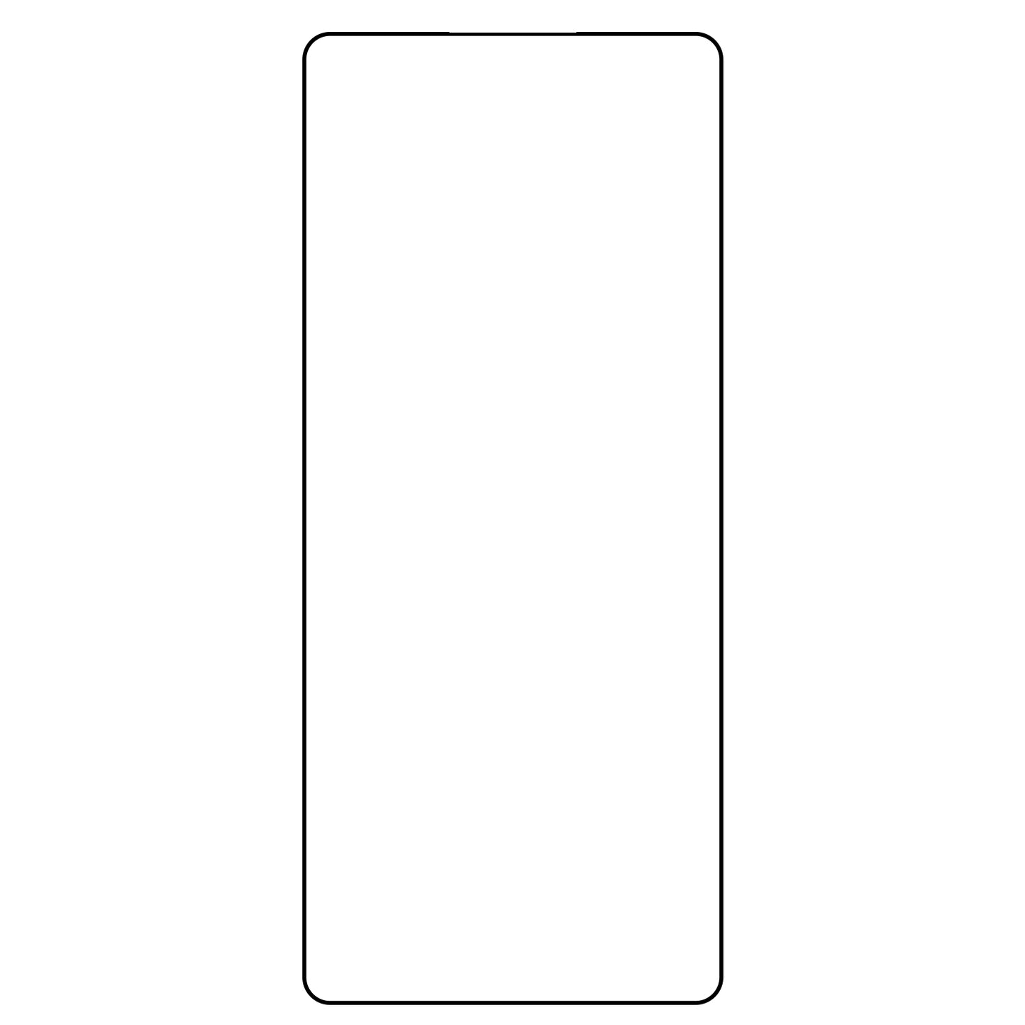 Bear HD Displayschutzfolie für Samsung Galaxy S25 Ultra S938, gehärtetes Glas, Full Glue, Schwarz