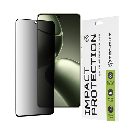 Techsuit Privacy Screen Protector for Xiaomi 14T Pro / 14T, Tempered Glass, Full Glue, 111D