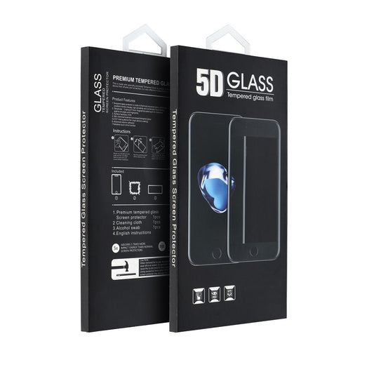 OEM Displayschutzfolie für Xiaomi 15, gehärtetes Glas, Full Glue, 5D, Schwarz