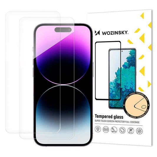Schutzfolie WZK für Apple iPhone 17 Air, gehärtetes Glas, Full Glue, Set 2 Stück