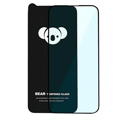 Bear HD Displayschutzfolie für Apple iPhone 14 Pro Max, gehärtetes Glas, Full Glue, Schwarz