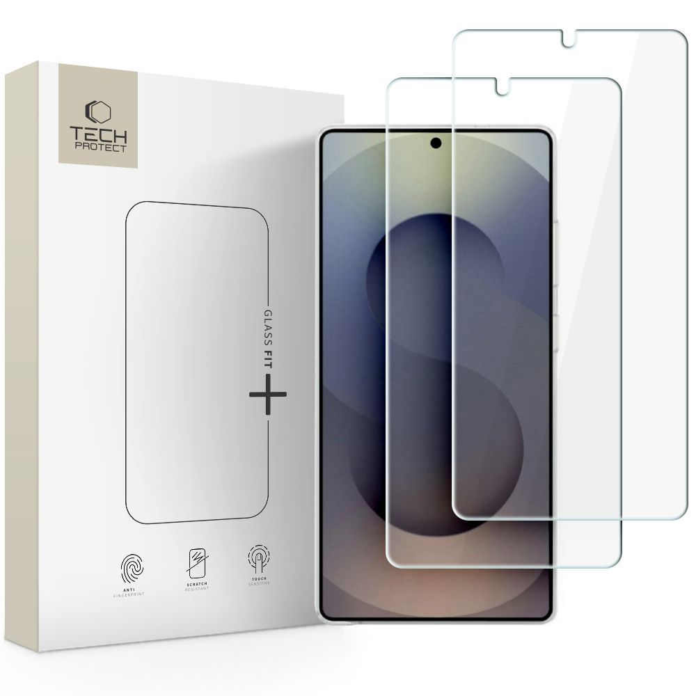 Tech-Protect FIT+ Displayschutzfolie für Samsung Galaxy S26 Ultra S948, gehärtetes Glas, Full Glue, 2er Set