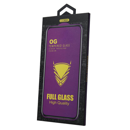 OEM OG Premium Displayschutzfolie für Samsung Galaxy S23 S911 / S22 5G S901, gehärtetes Glas, Vollkleber, Schwarz