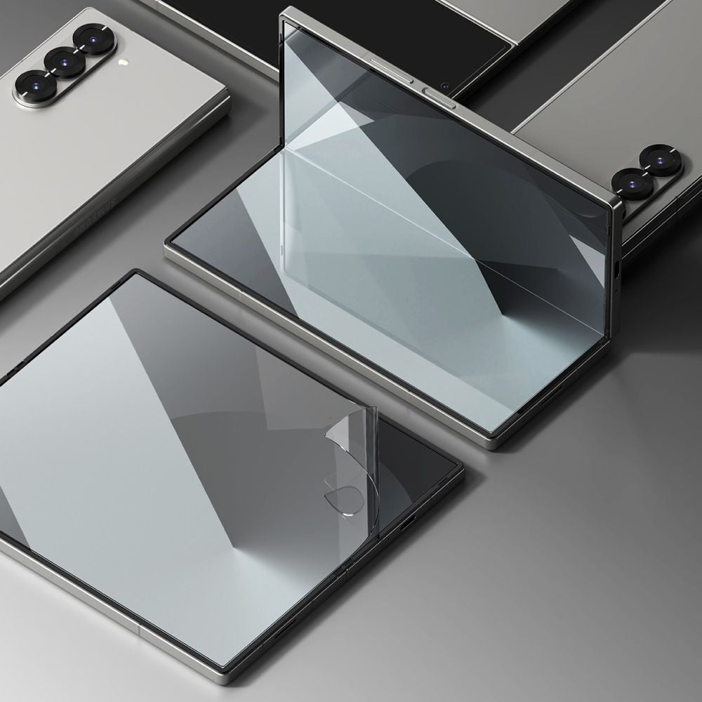 Schutzfolie Ringke Dual Easy für das Innendisplay des Samsung Galaxy Z Fold6 F956, Kunststoff, 2er-Set