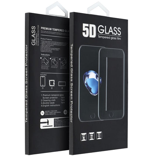 OEM Displayschutzfolie für Apple iPhone 16, Glasschild, vollflächige Verklebung, 5D, schwarz