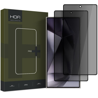 Privacy-Schutzfolie HOFI Glass PRO+ für Samsung Galaxy S25 Ultra S938, gehärtetes Glas, Full Glue, 2er-Set