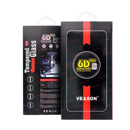 Veason PRO Displayschutzfolie für Samsung Galaxy A17 4G / A17 5G / A26 A266 / A16 5G / A16 4G, gehärtetes Glas, Full Glue, 6D, Schwarz