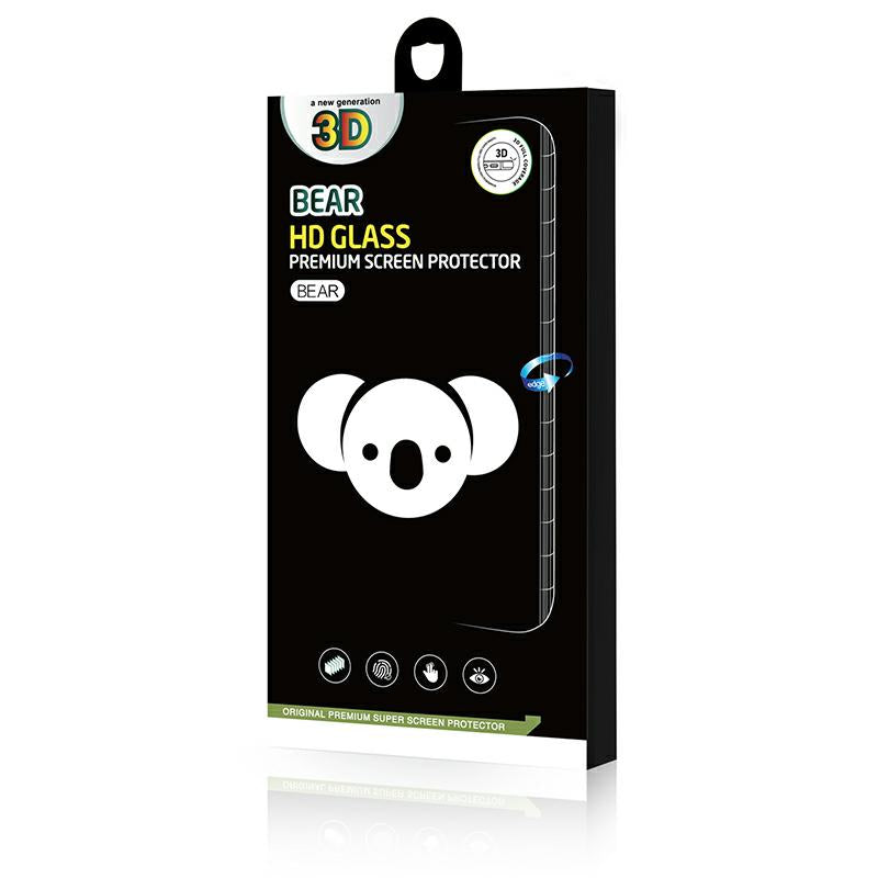 Bear HD Displayschutzfolie für Samsung Galaxy S24 Ultra S928, gehärtetes Glas, Full Glue, Schwarz