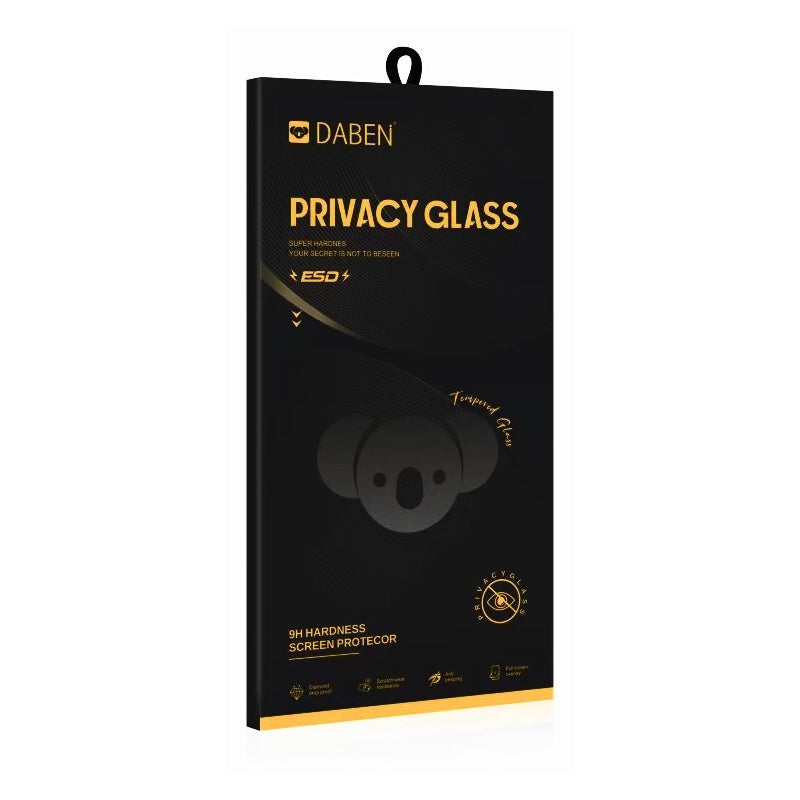 Privacy Bear Screen Protector for Apple iPhone 17e / 16e / 14 / 13 Pro, Tempered Glass, Full Glue