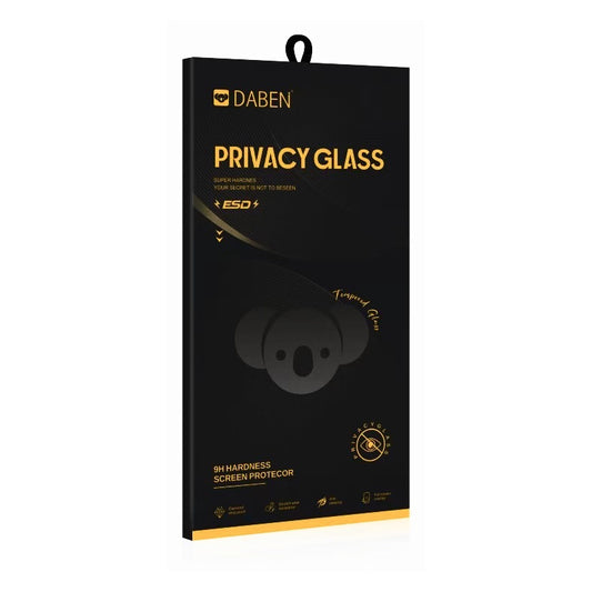 Privacy Bear Displayschutzfolie für Apple iPhone 17e / 16e / 14 / 13 Pro, gehärtetes Glas, Vollkleber