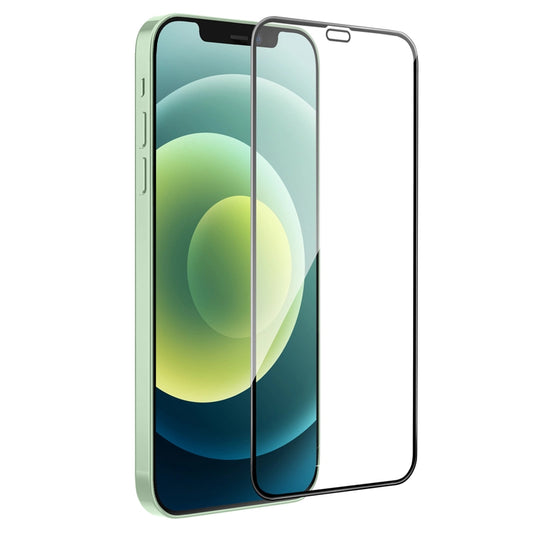 Schutzfolie HOCO G16 für Apple iPhone 12 Pro Max, Gehärtetes Glas, Vollverklebung, 5D, Schwarz