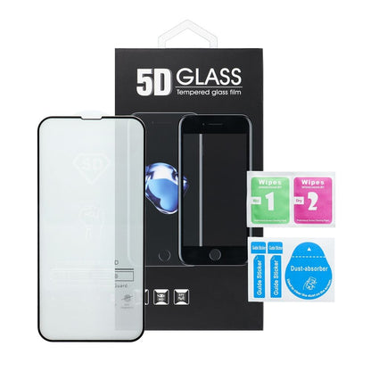 Schutzfolie OEM für Apple iPhone 17 Air, gehärtetes Glas, Full Glue, 5D, Schwarz