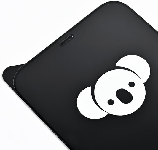 Bear HD Displayschutzfolie für Apple iPhone 17 Pro Max, gehärtetes Glas, Full Glue, Schwarz