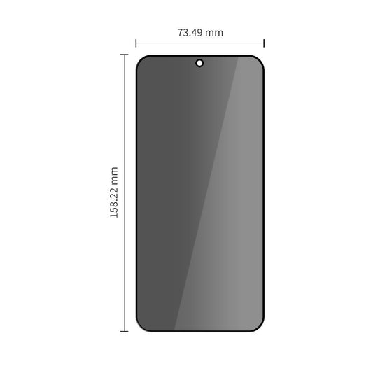 Privacy Tech-Protect Spy+ Displayschutzfolie für Samsung Galaxy A57 5G / A37 5G / S25 FE, gehärtetes Glas, Full Glue, 2 Stück Set