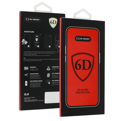 OEM Displayschutzfolie für Samsung Galaxy S26 Ultra S948, gehärtetes Glas, Full Glue, 6D, Schwarz