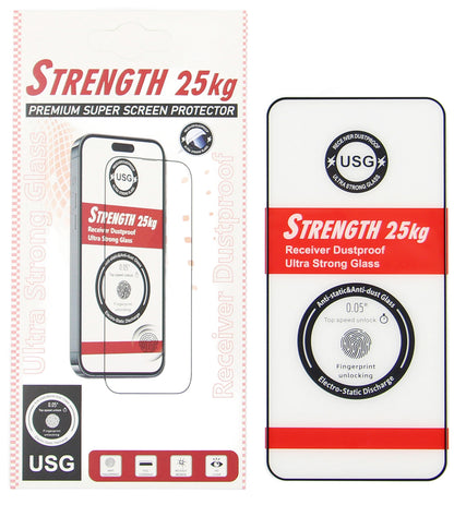 OEM Ultra Strong 25KG Screen Protector for Samsung Galaxy S26 Ultra S948, Tempered Glass, Full Glue, 2.5D, Black