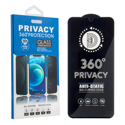 OEM 360 Privacy Displayschutzfolie für Samsung Galaxy A37 5G, gehärtetes Glas, Full Glue