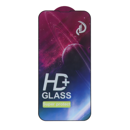 OEM Displayschutzfolie für Apple iPhone 18 Pro Max / 17 Pro Max, gehärtetes Glas, Full Glue, 10 Stück Set, 9D, Schwarz
